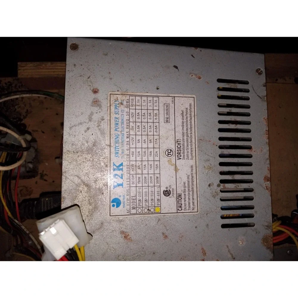 Y2K PSIV- 400-1 switching Arcade Power Supply 300 Watt